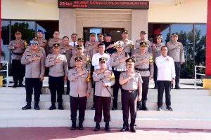 POLDA KEPRI GELAR UPACARA KENAIKAN PANGKAT PENGABDIAN DARI KOMBES POL MENJADI BRIGJEN POL JAKUB PRAJOGO, SIK, M.Si.