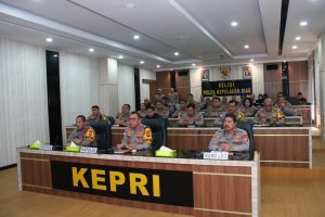 Kapolda Kepri Hadiri Pembukaan Rakernis Gabungan Divhumas Polri, Divpropam Polri, Divkum Polri, Div Tik Polri Dan Divhubinter Polri T.a 2024 Polri Secara Virtual