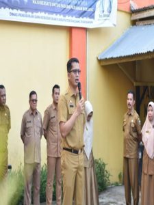 Setdakab Rudy Repenaldi Rilis Pimpin Apel di Disdikbud, Tingkatkan Pengawasan Peserta Didik