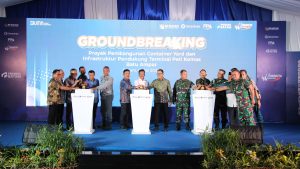Groundbreaking, Pembangunan Container Yard Jadi Titik Balik Pengembangan Pelabuhan Batu Ampar