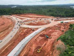 Pembangunan Bundaran Punggur Capai Progres 87%