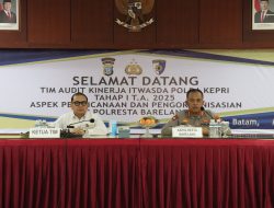 Itwasda Polda Kepri Laksanakan Audit Kinerja Tahap I Di Polresta Barelang