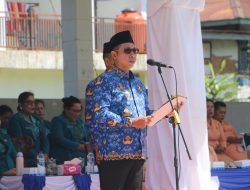 Bupati Tapanuli Utara JTP Hutabarat Pimpin Upacara Peringatan Hari Sumpah Pemuda Ke-97 Tahun 2025