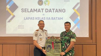 Danlanud Hang Nadim Batam Beserta Jajaran Kunjungi Lapas Kelas IIA Batam