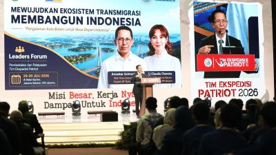 Di Forum Nasional, Amsakar Tegaskan Transmigrasi Jadi Penggerak Pemerataan Pembangunan