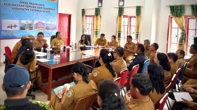 Pimpin Monev Disparbudpora, Pemkab Taput Dorong Pemanfaatan AI dan Kesiapan Event Hari Jadi ke-81 Taput