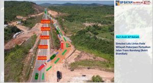 Jalan Trans Barelang Ditutup Sementara Selama Perbaikan Jalan Amblas