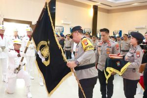Kapolda Kepri Pimpin Pencucian Pataka Dan Syukuran Hari Jadi Polda Kepri Ke-19 Tahun 2024
