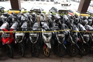Ditreskrimum Polda Kepri Berhasil Amankan 4 Tersangka dan 36 Barang Bukti Sepeda Motor Dalam Ungkap Kasus Curanmor