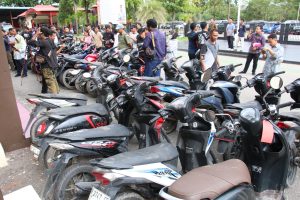 Kapolresta Barelang Gelar Konferensi Pers Ungkap Kasus Curanmor Amankan 60 Unit Sepeda Motor