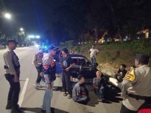 Amankan Wilayah, Kapolsek Sekupang Pimpin Langsung Kegiatan Cipta Kondisi Pada Malam Minggu