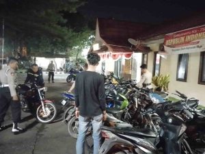 Sebanyak 18 Sepeda Motor Knalpot Brong Diamankan Polsek Sekupang Dalam Kegiatan Cipta Kondisi