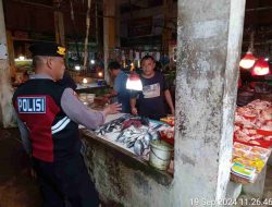 Berikan rasa aman, Polsek Sekupang Patroli Dialogis di Pasar Sei Harapan