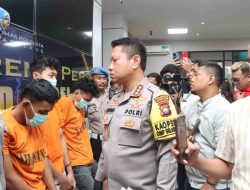 Kapolresta Barelang Gelar Konferensi Pers Ungkap Pelaku Curas di Jalan Raya Depan Tunas II Orchad Park Kota Batam
