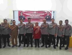 Polres Bintan Gelar Donor Darah Sambut HUT Humas Polri ke 73