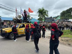 Polresta Barelang Kawal Aksi Unjuk Rasa Koalisi Rakyat Batam Tuntut Kenaikan UMK Tahun 2025