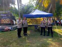 Polsek Sekupang Pengamanan Tahun Baru 2025 di Pantai Tanjung Pinggir, Pengunjung Memadati Area Wisata