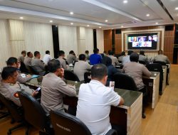 Kapolda Kepri Ikuti Zoom Meeting Pengendalian Inflasi dan Penandatanganan Mou Pengawasan Perizinan Daerah