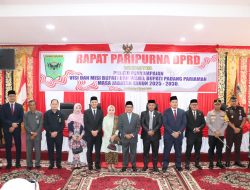Bupati Padang Pariaman John Kenedy Azis Sampaikan Visi dan Misi di Hadapan Sidang Paripurna DPRD