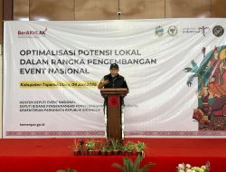 Bupati Tapanuli Utara Hadiri Acara Optimalisasi Potensi Lokal dalam Rangka Pengembangan Event Nasional