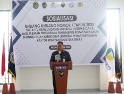 Kepala Kanwil Ditjenpas Sumut Buka Sosialisasi KUHP Baru di Bapas Kelas I Medan