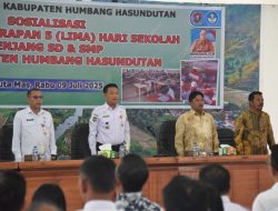 Bupati Humbahas Buka Sosialisasi Penerapan 5 Hari Sekolah Jenjang SD dan SMP
