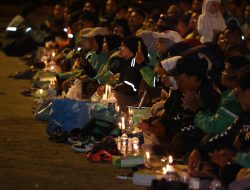 Kapolda Kepri Hadiri Doa Bersama dan Nyala Lilin untuk Dua Driver Ojol yang Guhur