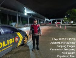 Patroli KRYD Polsek Kawasan Pelabuhan Batam Jaga Situasi Kamtibmas di Pelabuhan Domestik dan Internasional