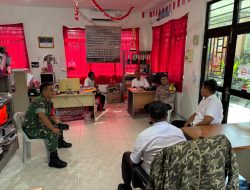Bhabinkamtibmas Batu Selicin Perkuat Kolaborasi Tiga Pilar Bersama Lurah dan Babinsa
