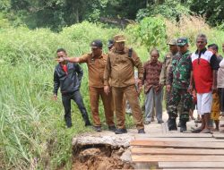 Respons Cepat Bupati Tapanuli Utara, Tinjau Jembatan Putus dan Temui Warga Garoga ‎