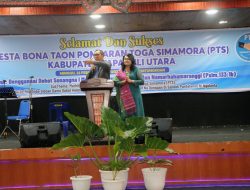 Hadiri Pesta Bona Taon PTS, Bupati Tapanuli Utara Harapkan Sinergitas Seluruh Elemen