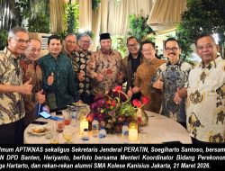 Ketua Umum APTIKNAS sekaligus Ketua Umum APKOMINDO Hadiri Halalbihalal di Rumah Dinas Menko Perekonomian RI