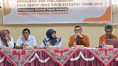 Perkuat Budaya Sadar Data, Pemkab Padang Pariaman dan BPS Canangkan Nagari Cantik