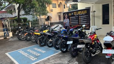 Polsek Sekupang Gelar Razia Balap Liar dan Knalpot Brong, 29 Sepeda Motor Diamankan