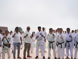 Bupati JTP Hutabarat Resmikan Ujian Kenaikan Sabuk Kyu Wadokai, Diikuti 300 Karateka