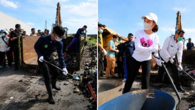 Peringati Hari Lingkungan Hidup Sedunia 2026, Amsakar-Li Claudia Terjun Langsung Bersihkan Sampah