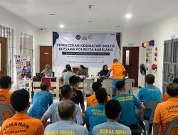 Polri Untuk Masyarakat, Polresta Barelang dan Rutan Batam Gelar Pemeriksaan Kesehatan Gratis Bagi Warga Binaan Dalam Rangka HUT Bhayangkara Ke – 80