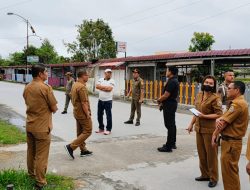 Tanggul Aek sigeaon Dan Taman kota Di Tinjau Bupati