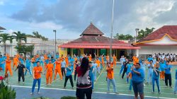 Jumat Sehat Ceria, Petugas dan Warga Binaan Rutan Batam Kompak Senam Pagi