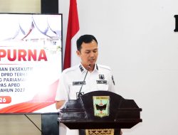 Wakil Bupati Padang Pariaman Sampaikan Jawaban Eksekutif atas Pandangan Umum Fraksi DPRD terhadap Rancangan KUA-PPAS 2027