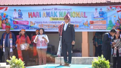 Pimpin Peringatan HAN ke-42, Bupati Taput Ajak Kolaborasi Lindungi Anak Demi Indonesia Emas 2045 ‎