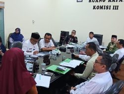 Komisi III DPRD Padang Pariaman Dukung Program Prioritas Mitra Kerja dalam Pembahasan KUA-PPAS 2027