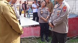 Kunker Kapolda Sumut Di Sambut Hangat Bupati Tapanuli utara, Sekaligus peletakan Batu pertama TK Kemala Bayangkari
