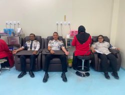 Semarak HUT ke-81 RI, Lapas Batam Bersama UPT Pemasyarakatan se-Kota Batam Gelar Donor Darah
