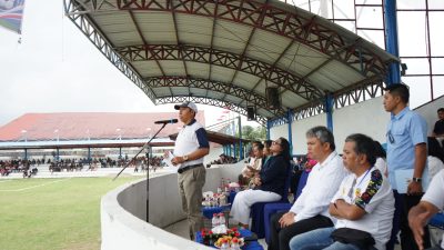 Meriahkan Hari Jadi ke-81 Taput, Bupati JTP Hutabarat Resmi Buka Turnamen Sepak Bola Bupati Cup 2026
