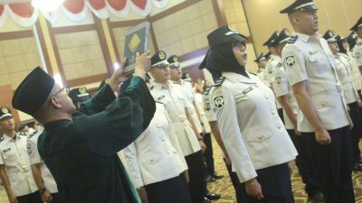 Langkah Baru Dalam Pengabdian, 11 CPNS Rutan Batam Resmi Diambil Sumpah/Janji Jabatan PNS