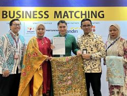 Tembus Pasar Internasional, Sulaman Kapalo Samek Pasia Baru Padang Pariaman, Raih Kontrak Produksi USD 22.000, di Trade Expo Indonesia 2026